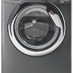 غسالة ملابس فل اوتوماتيك تحميل امامي من هوفر HOOVER DXOA38AC3R-ELA، 8 كجم – فضي