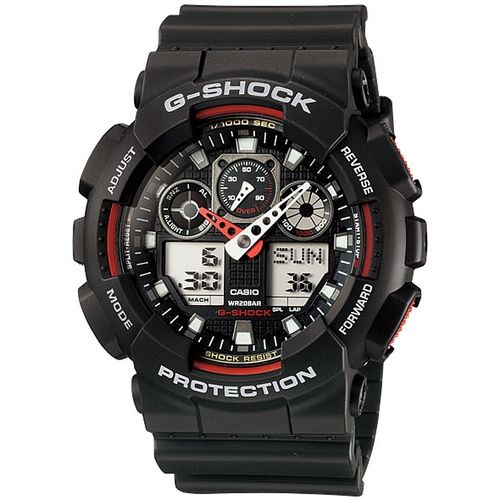 G-SHOCK Men’s Resin Analog/Digital Quartz Watch GA-100-1A4DR