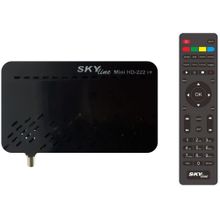 Skyline  222i+ ريسيفر Mini HD مزود بعدد 2 يو اس بي – أسود.