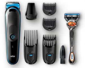 Braun MGK5045 ماكينة تشذيب الكل في واحد 7 فى 1 – أسود/أزرق