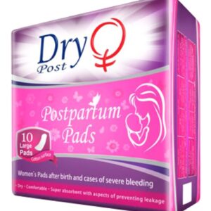 Dry Post فوط صحية لبعد الولادة و حالات النزيف الشديد- 10 فوط كبيرة – عبوة واحدة