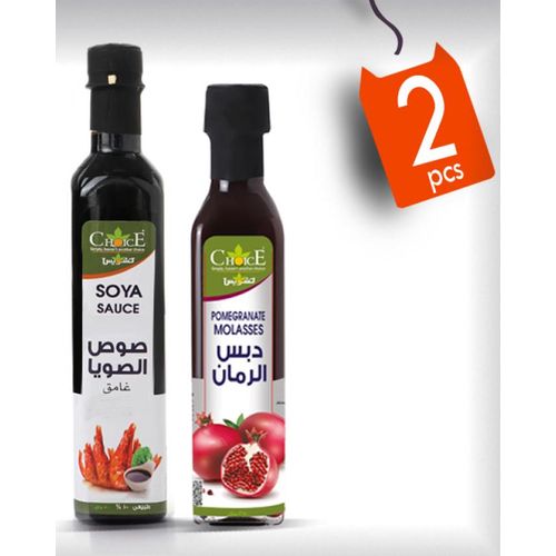 Choice  دبس الرمان – 350 مل+صويا صوص غامق – 500مل
