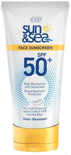 كريم للحماية من اشعة الشمس بمعامل حماية SPF50  لمجموعة صن اند سي للوجه من ايفا – 40 مل