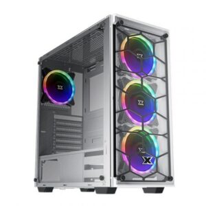 XIGMATEK Venom X Arctic WHITE EDTION WIHE 4FAN ARGB GAMING CASE