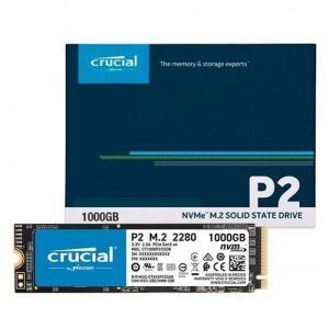 Crucial P2 M.2 NVMe SSD 1TB – PCI-Express 3.0 3D NAND – M.2 Internal SSD – Storage