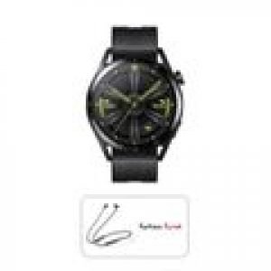 HUAWEI WATCH GT 3 JPT-B19S Active Black 46mm with Freelace Black لون أسود.