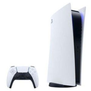 Sony PlayStation 5 Digital Edition Console – سوني بلاي ستيشن 5 (النسخة الديجيتال) مع ذراع ألعاب لاسلكي سوني دوال سينس