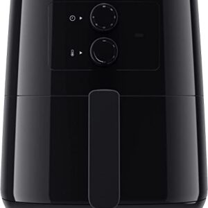 Philips HD9200 Essential Air Fryer With Rapid Air Technology, Analogue, Black, Hd9200/91, 0.8Kg, 4.1L,50Hz