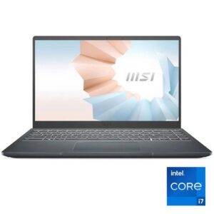 ام اس اي مودرن 14 - انتل® كور™™ i7-1195G7 - رامات 8 جيجا بايت - هارد 512 جيجا بايت SSD - جرافيك Intel® UHD Integrated - شاشة 14 بوصة FHD - ويندوز11 - رمادي