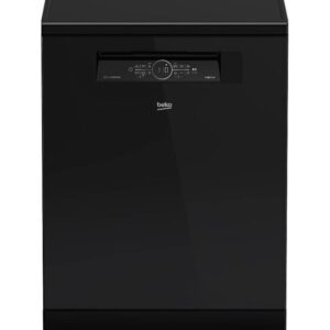 غسالة اطباق بيكو 15 فرد 6 برامج - 60 سم انفرتر اسود زجاجي BDFN36531GB 15.0 kg 7667605177 أسود