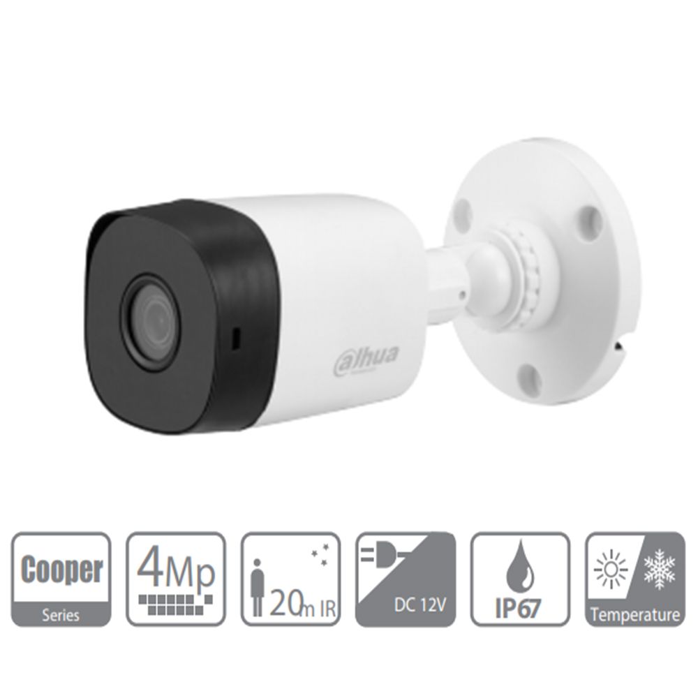 داهوا كاميرا خارجية 4 ميجا بيكسل – Dahua 4MP HDCVI DH-HAC-B1A41