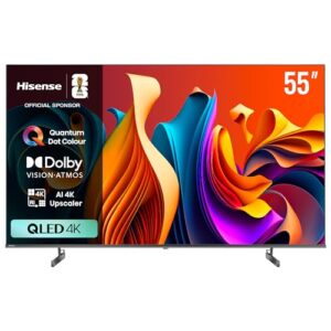 Hisense 55 Inch QLED 4K VIDAA Smart TV هايسنس 55 بوصة 4K سمارت تلفزيون
