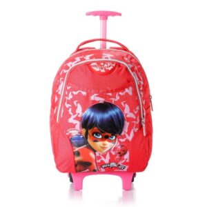 " Miraculous Ladybug " Zipped Trolley Backpack - Red