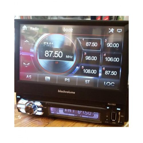 RU-580 Car Touch Radio Stereo – Black