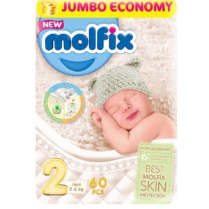3D Mini Diapers – Size 2 – 60 Pcs