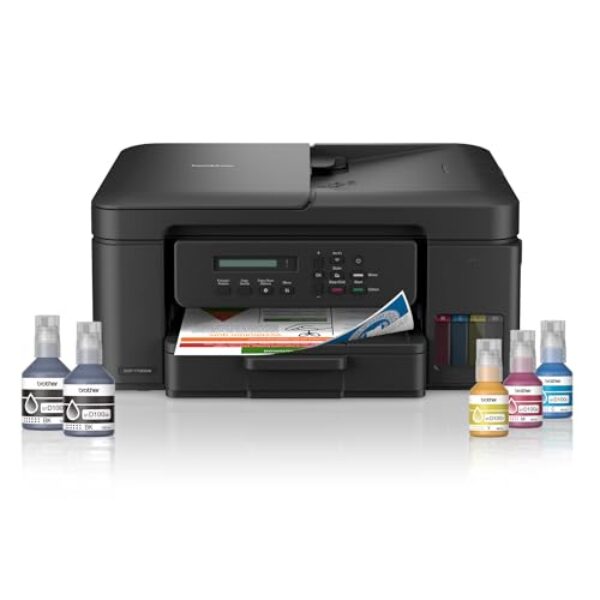 Brother Wireless All In One Ink Tank Printer, DCP-T730DW, Automatic Duplex Print & Scan, ADF, Email & Mobile Print, Compact Design
