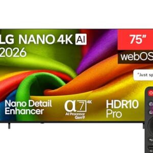 LG 75 inch NANO 4K AI NU85 Smart TV