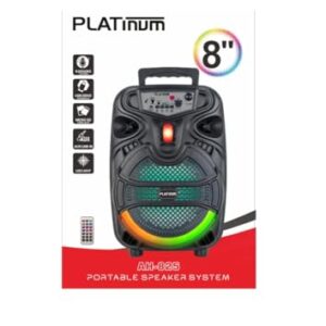 platinum Portable Wired Bluetooth Speaker Party 8 Inch Woofer سماعة 8 بوصة