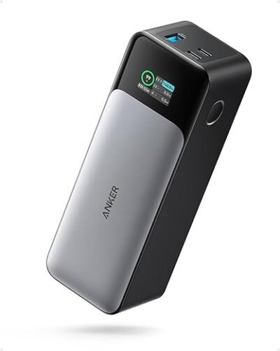 Anker 737 Power Bank انكر باور بانك 737 (باور كور 24K)، شاحن محمول 3 منافذ 24000mAh مع مخرج 140 واط
