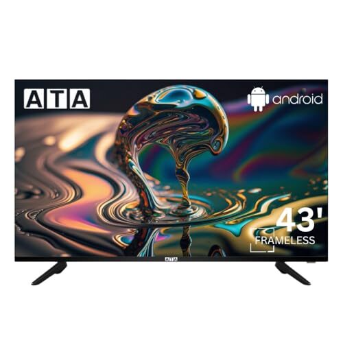 ATA 43 Inch Full HD Frameless Smart LED TV 43 بوصة سمارت تلفزيون