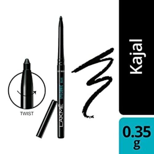 Lakme Eyeconic Kajal, Deep Black, 0.35 g