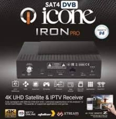 ICONE IRON PRO 4K أيكون ايرون برو فور كي ستالايت ريسيفر