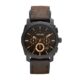 Fossil Men’s Water Resistant Leather Chronograph Watch FS4656