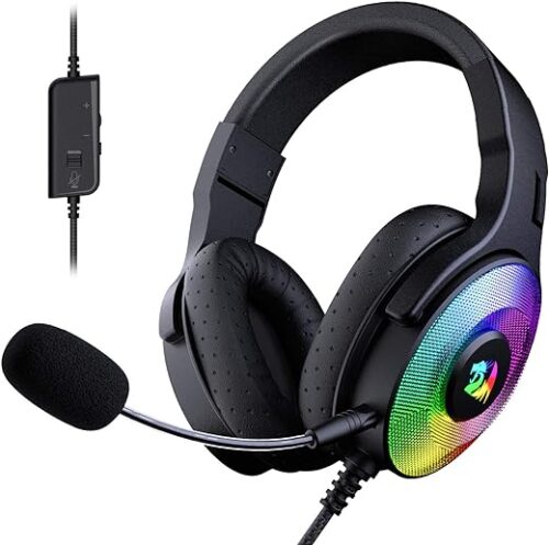 Redragon H350 Pandora Rgb سماعة سلكي رأس للالعاب H350 باندورا بإضاءة ار جي بي من ريدراجون