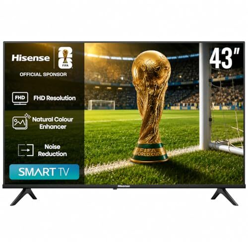 Hisense 43 Inch Full HD VIDAA Smart LED TV هايسنس 43 بوصة سمارت تلفزيون