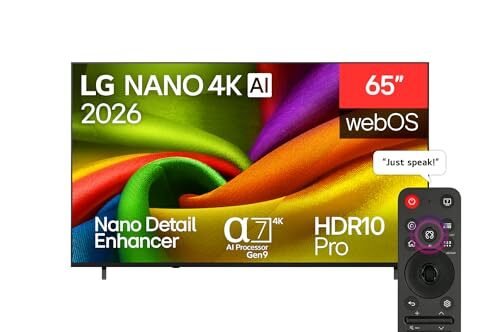 LG 65 inch NANO 4K AI NU85 Smart TV ال جي 65 بوصة 4K NU85 سمارت تلفزيون