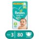 Pampers  Midi Baby Dry Diapers – Size 3 – 80 Pcs حفاضات بامبرز بيبي دراي، مقاس 3،