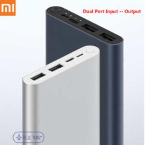 Xiaomi Mi Power Bank 3 10000mAh Fast charge version Micro USB USB C Two way 18W Battery Travel Powerbank for iPhone XS PLM13ZM