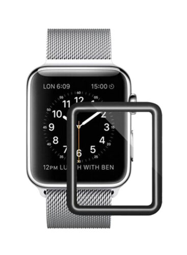 Apple Watch 42mm Screen Protector, 3D Curved Edge Full Coverage Tempered Glass Screen Protector for Apple Watch Series 1/2/3