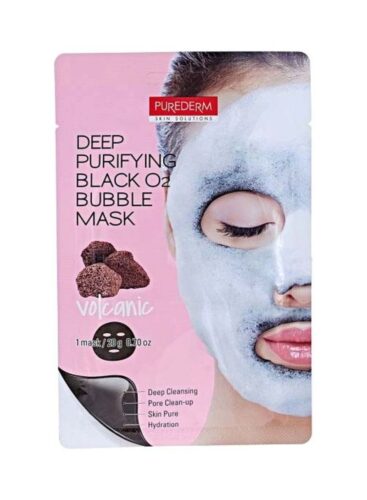 Deep Purifying O2 Bubble Volcanic Mask Sheet – Black – 1 Pcs