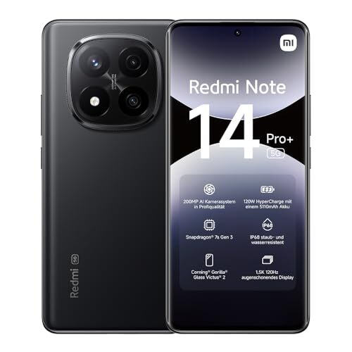 Xiaomi Redmi Note 14 Pro+ 5G 12/256GB شاومي ريدمي نوت 14 برو