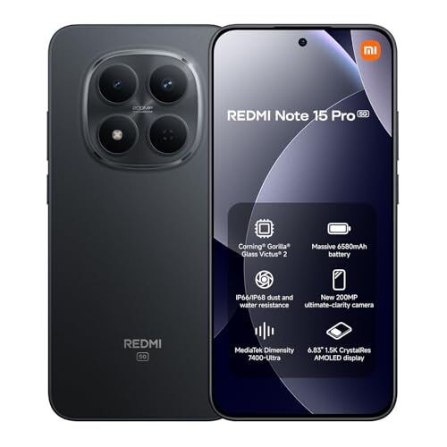 XIAOMI Redmi Note 15 Pro 5G 12/256GB شاومي ريدمي نوت 15 برو